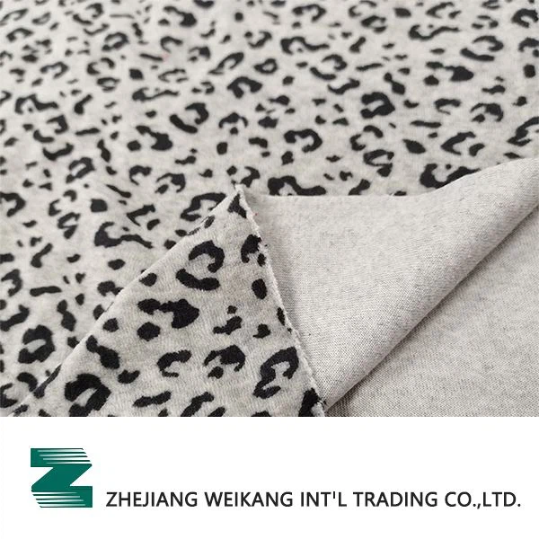 KNITTING FABRIC CVC 8020 AOP VELOUR