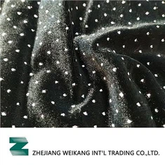 Srebrna folija, bela pika, sijoči velur